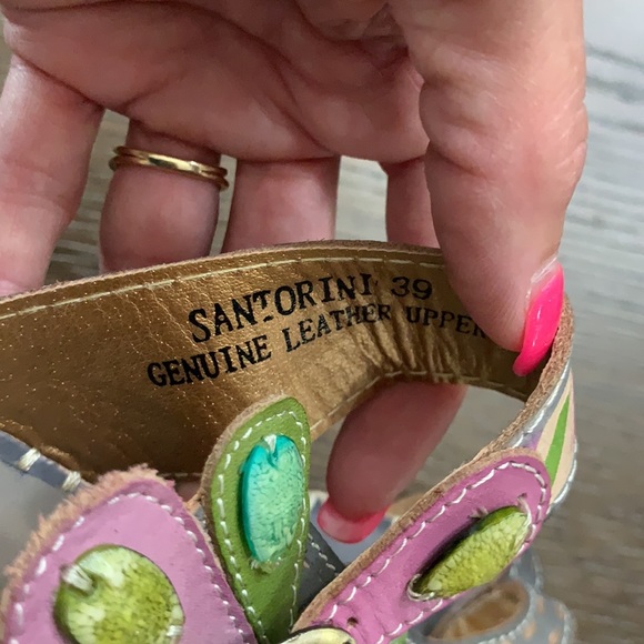 Spring Step L’Artiste gray leather toe loop sandal Size 38 /8.5 - Picture 11 of 17